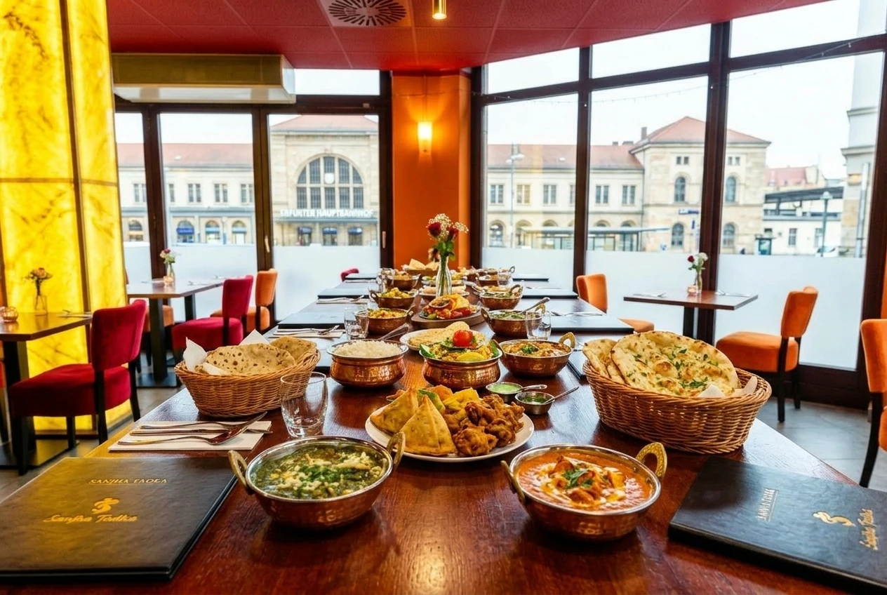 Innenansicht Sanjha Tadka – Indisches Restaurant Erfurt Hauptbahnhof