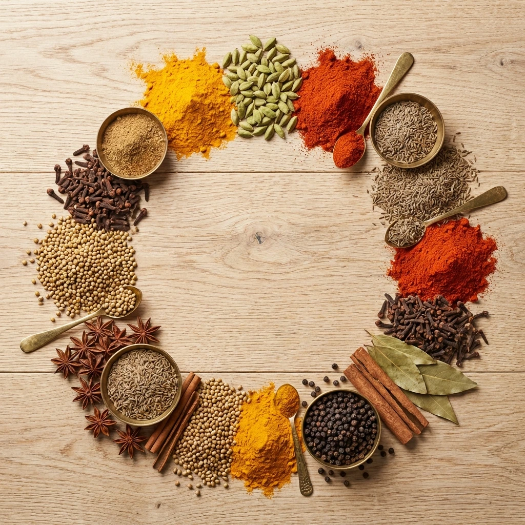 Authentische indische Gewürze